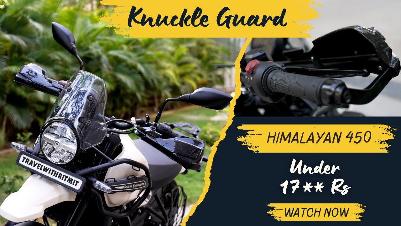 Himalayan 450 Knuckle Guard Under 2000 Rs | Learn How To Fit Handle Bar Guard Yourself