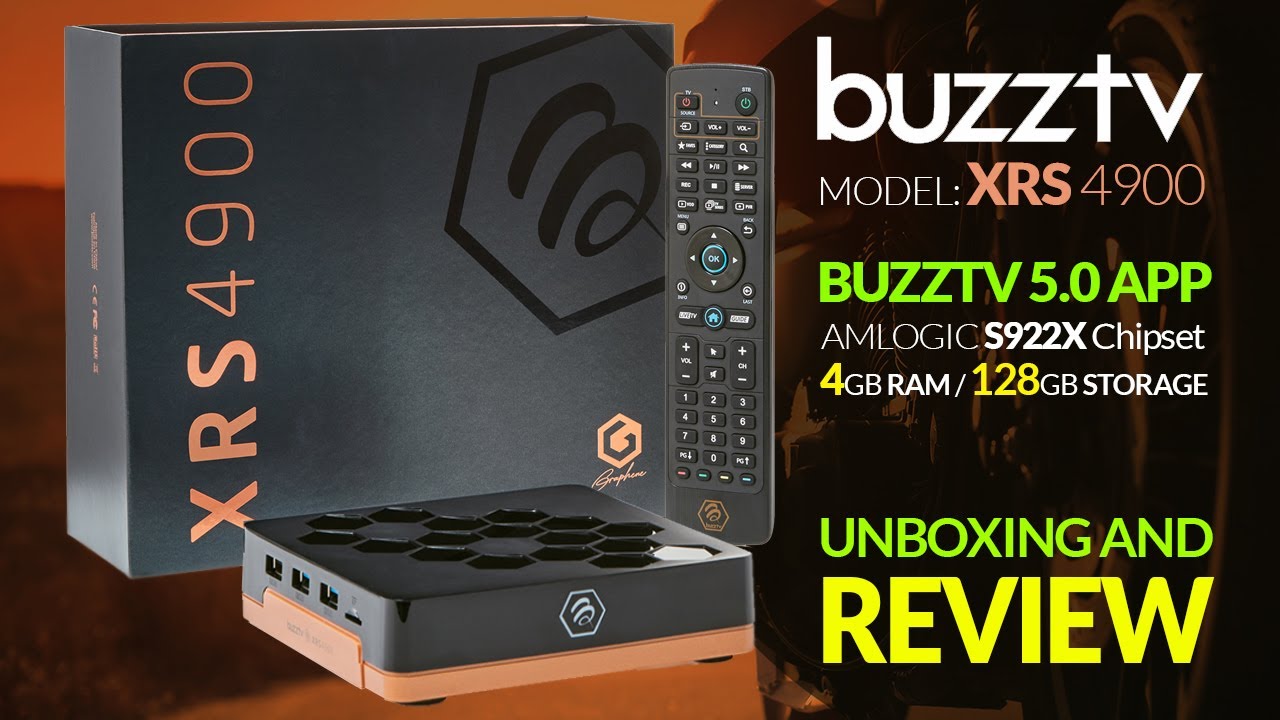 Buzztv XRS 4900 S922X 4GB RAM 128GB Storage 1GB LAN HD Storage - Unboxing And Review