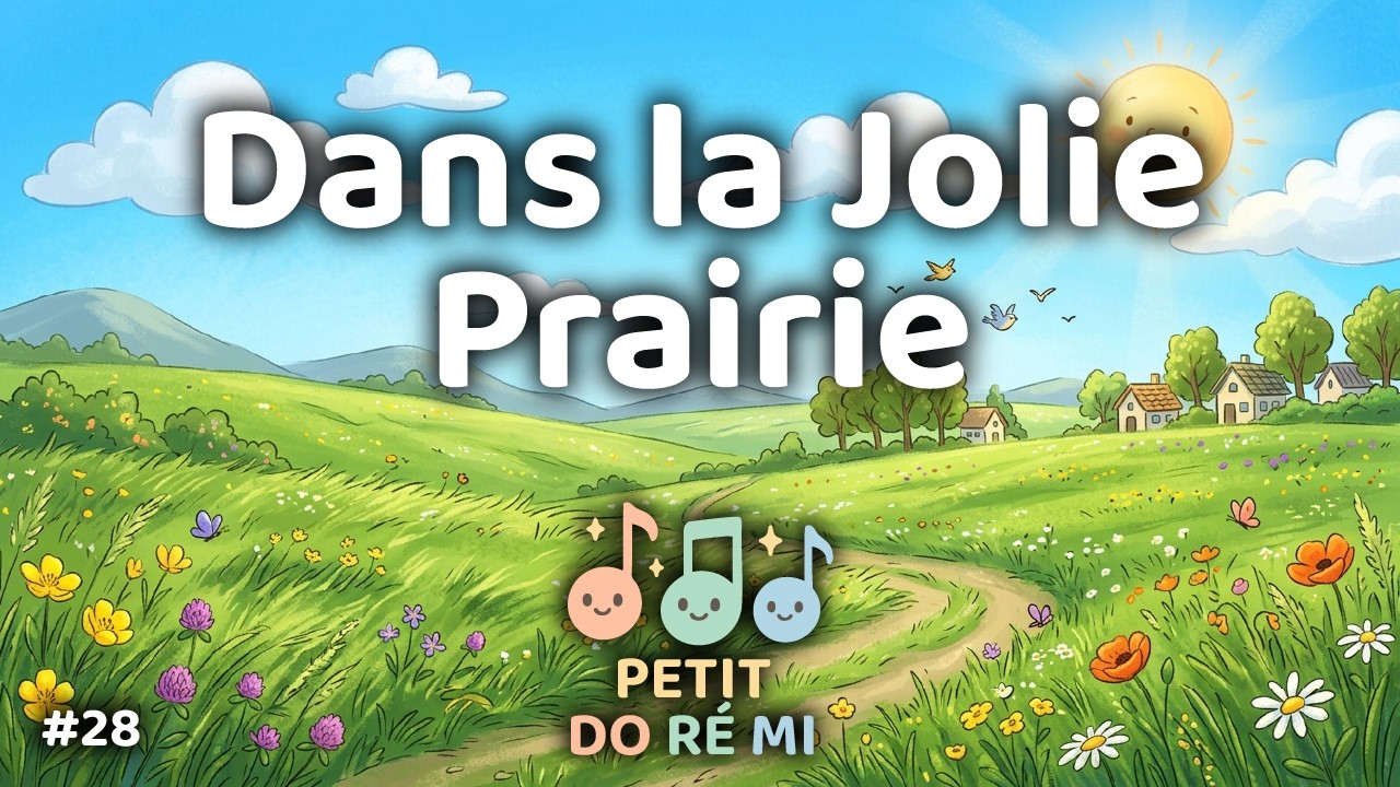 Dans la Jolie Prairie 🌾🎵 | Comptine sur les paysages pour enfants (2–6 ans) | Petit Do Ré Mi