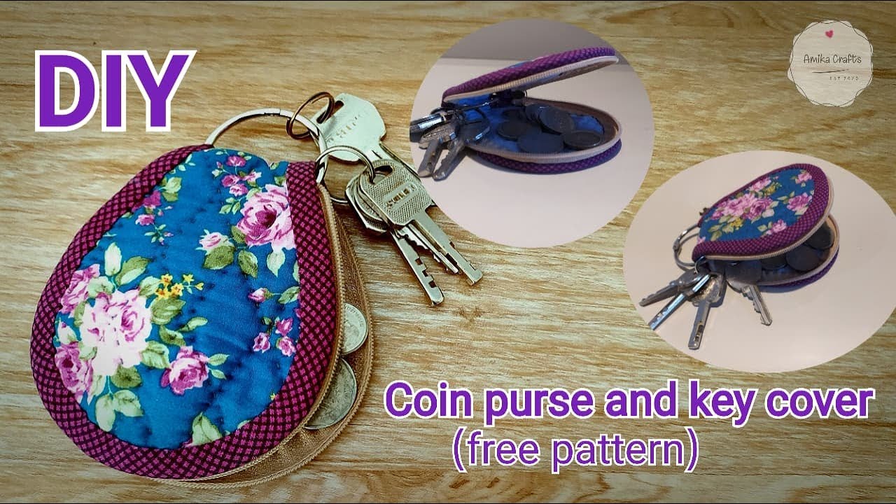 DIY Coin Purse And Key Cover/HAND MAKE /กระเป๋าใส่เหรียญและที่เก็บกุญแจ