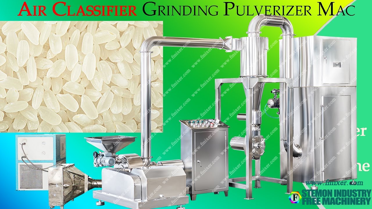 Air Classifier Pulverizer machine with chilled air input┃size reduction equipment
