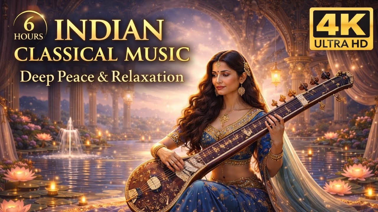 Moonlit Sitar Serenity 🌙 | 6 Hours of Soul-Healing Indian Classical Music | Deep Peace & Inner Calm