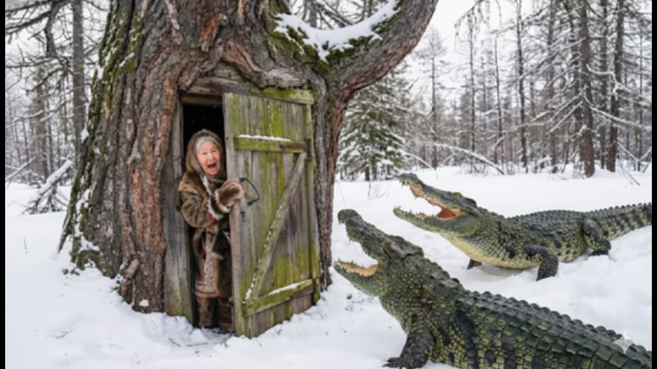 80-Year-Old Widow Lives Inside a Tree and Survives Crocodile Encounters | Extreme Yakutia