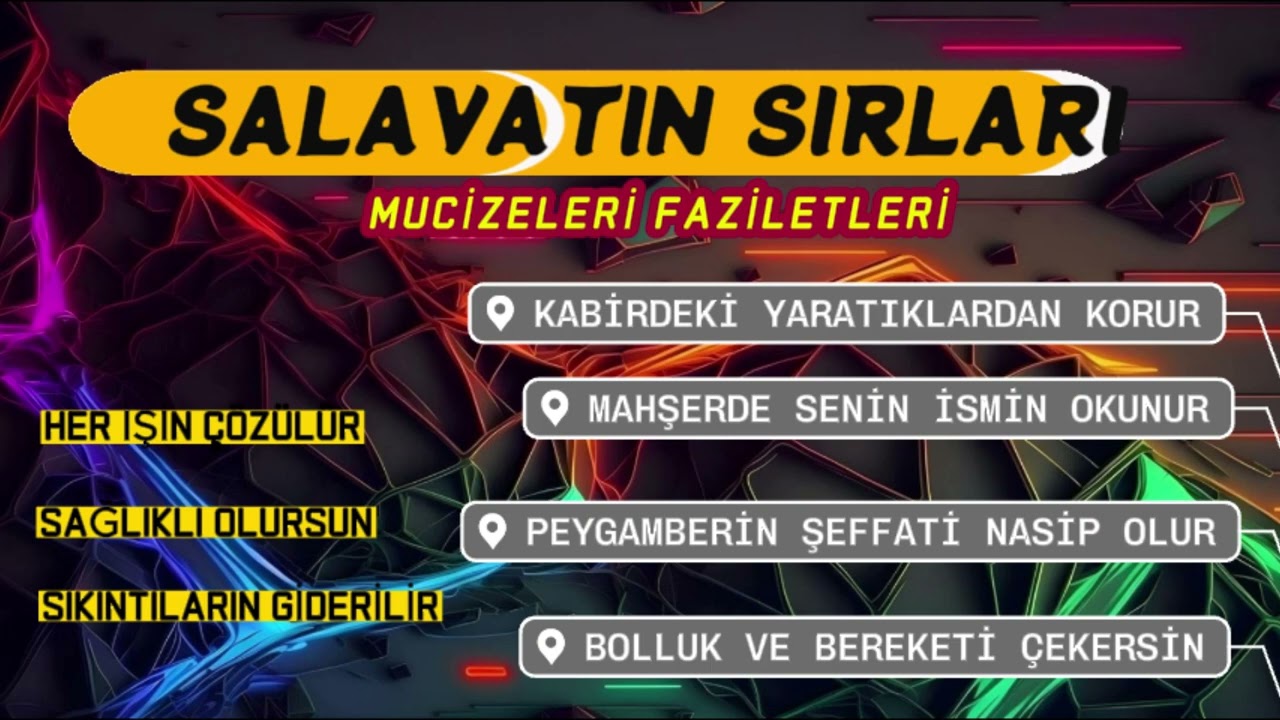 SALÂT SELÂM SALÂVAT GETİRMENİN MADDİ MANEVİ FAZİLETİ FAYDALARI SIRLARI