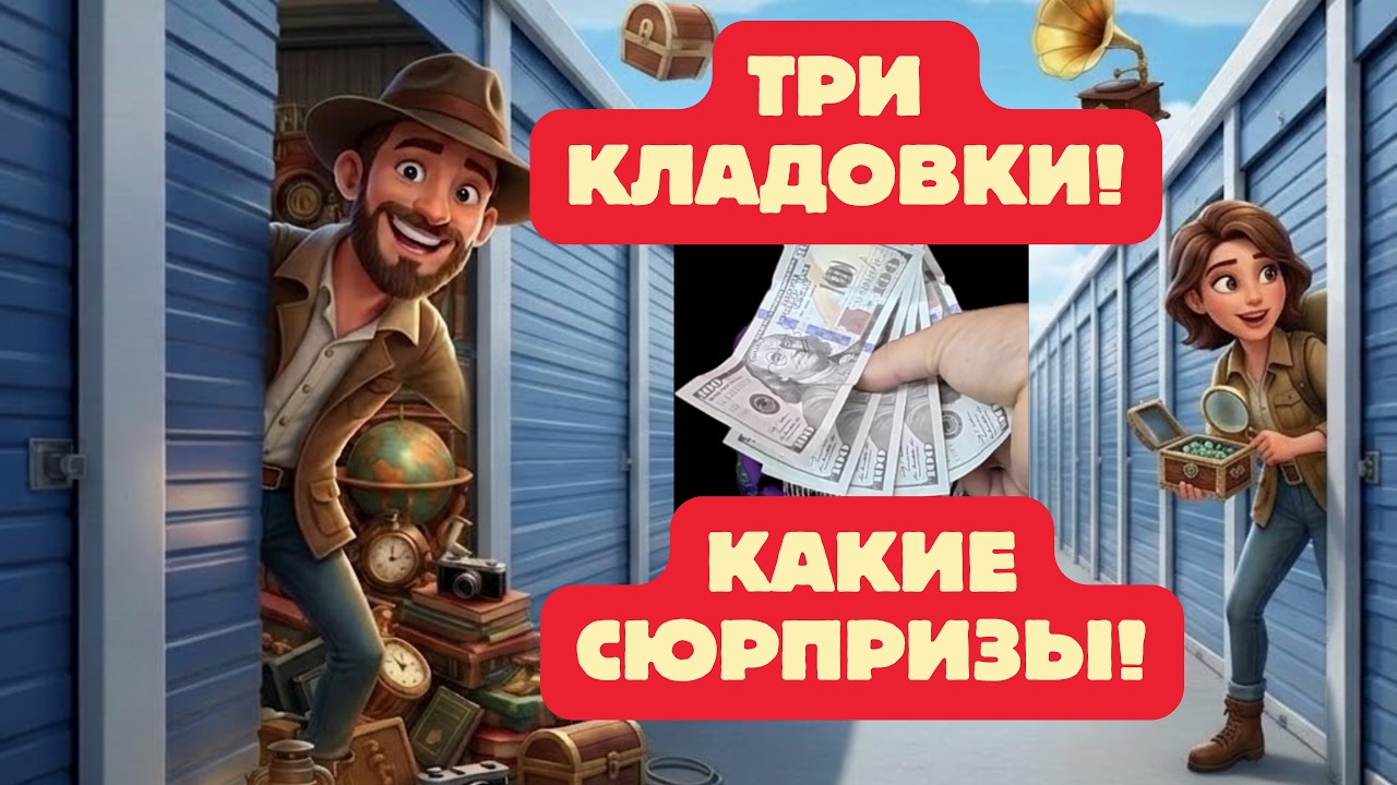 Купили 3 кладовки: Какие сюрпризы внутри?! 📦🔥