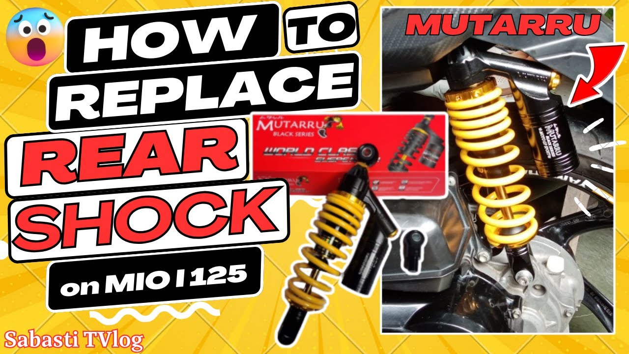 HOW TO REPLACE REAR SHOCK ON MIO I 125 | MUTARRU SHOCK
