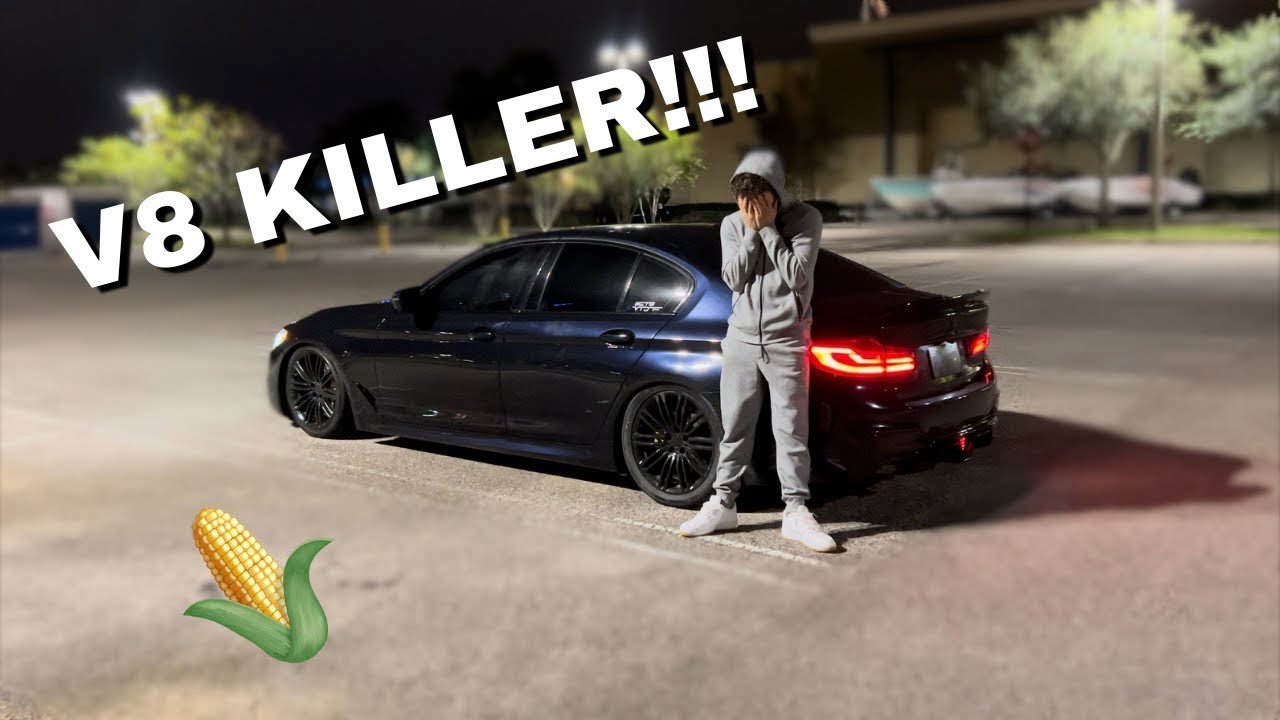 MY E40 TUNED BMW 540I AGAINST AMERICAN MUSCLE
