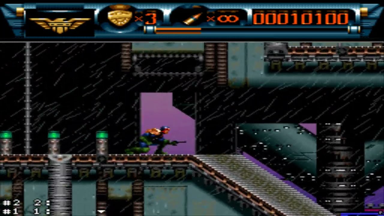 JUDGE DREDD 1996 SNES Super Nintendo game