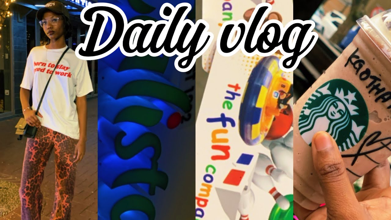 Daily vlog// Rosebank experience// Calisto’s🍱 // Arcade games🤍🎳✨
