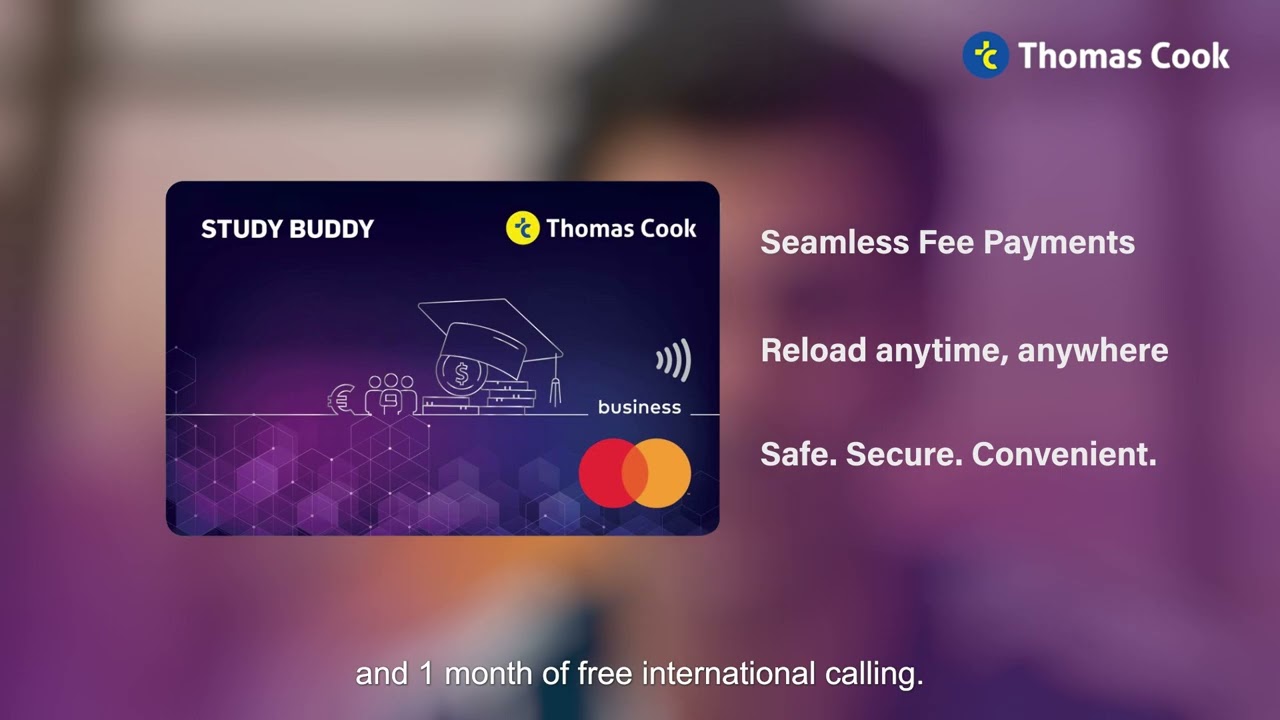 Thomas Cook Study Buddy Card.