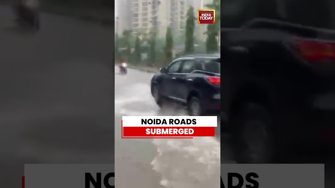 Noida Rain Fury: Sector 75 Roads Submerged After Heavy Downpour | Delhi-NCR