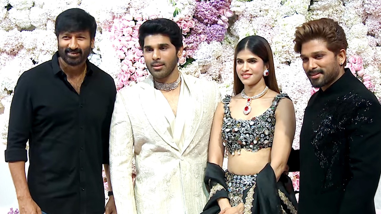 Actor Gopichand Visuals at #AlluSirish & #Nayanika Pre-Wedding Reception | Allu Arjun |Daily Culture