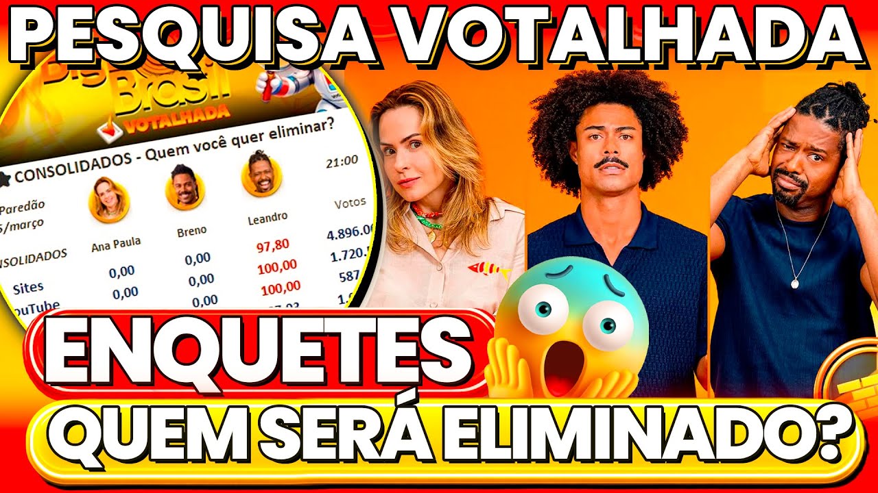 👁️BBB26🔥PESQUISA EXCLUSIVA DO 9&ordm; PARED&Atilde;O. GIRO DE ENQUETES QUE J&Aacute; MOSTRA QUEM VAI SAIR DESTA VEZ.