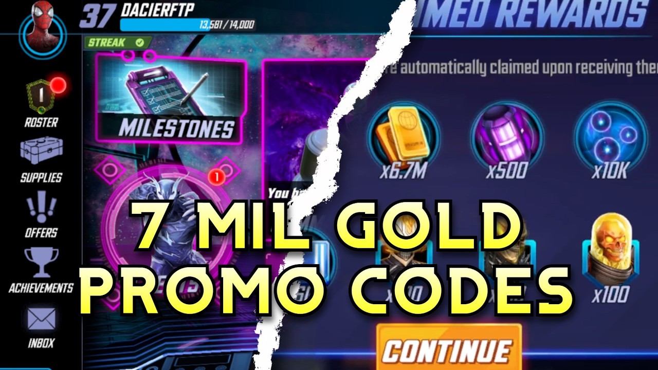 ВСЕ АКТИВНЫЕ ПРОМОКОДЫ &mdash; 7 млн золота &mdash; Опыт новичка | Marvel Strike Force