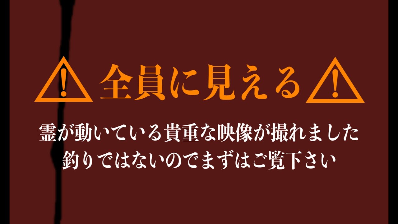 超SSS級【心霊映像】ついに動く幽霊の撮影に成功しました！