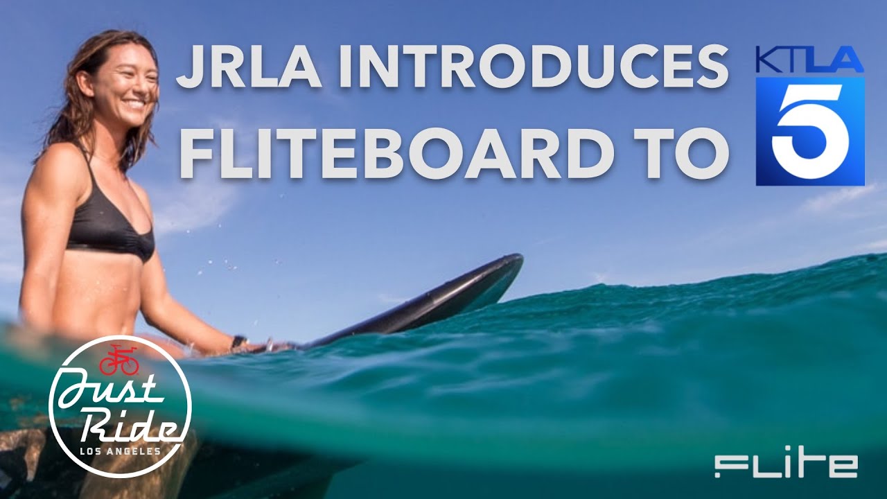 KTLA Morning News visits Just Foil for the full Fliteboard Experience.