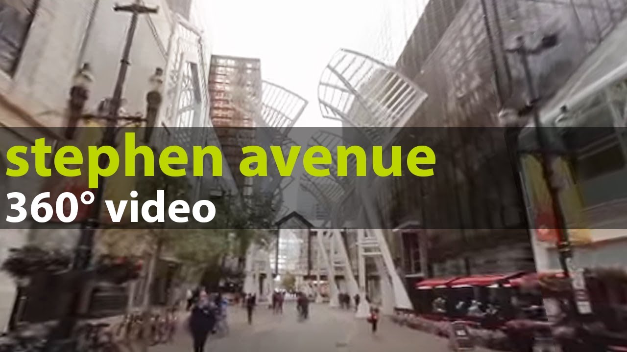 Calgary Attractions: 360&deg; views of Stephen Avenue Walk in Downtown Calgary