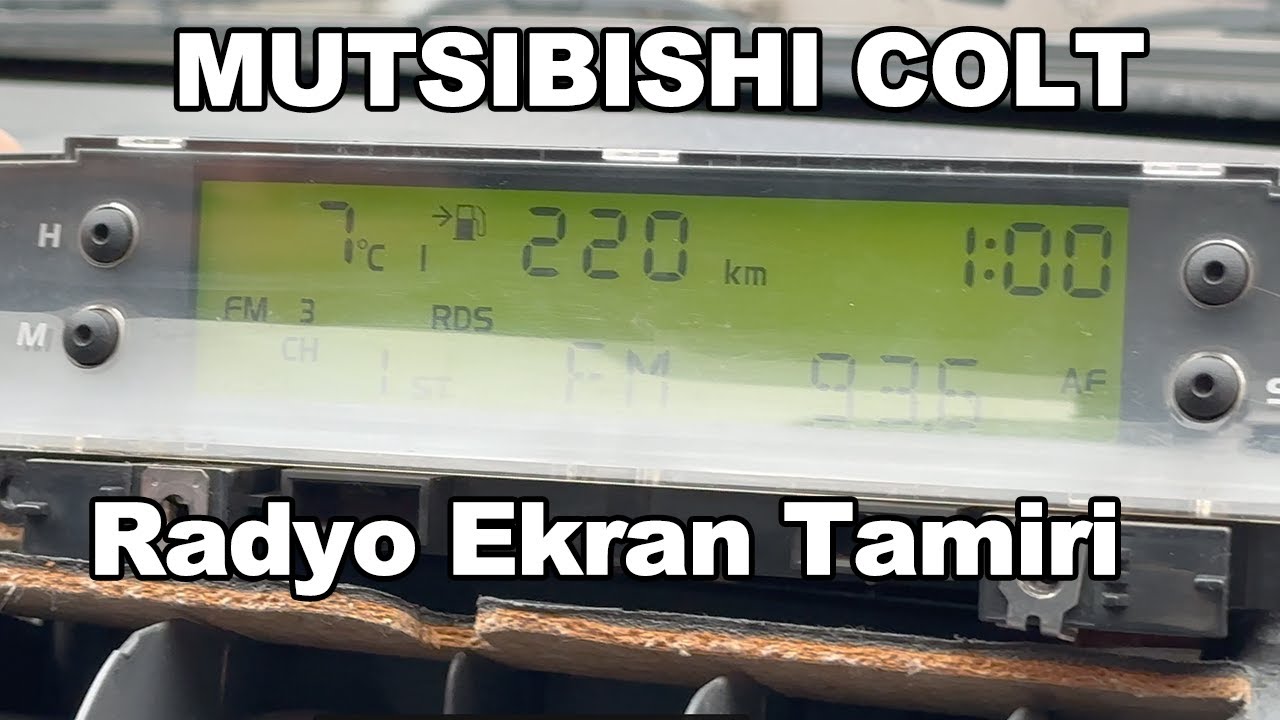 Mitsubishi Colt Ekran Arızası - Yol Bilgisayarı Arızası - Colt Orta Ekran