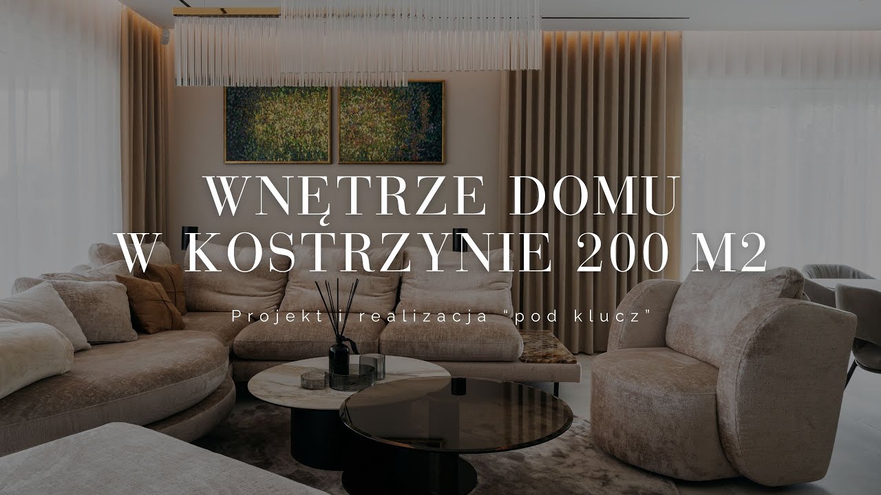 Projekt i realizacja wnętrza domu w Kostrzynie 200 m2 | Połączenie klasyki i nowoczesności