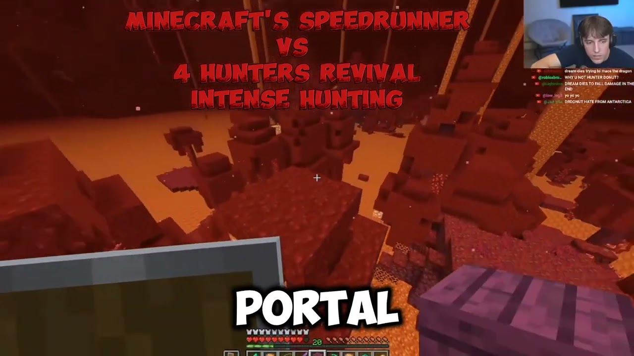 Minecraft's Speedrunner Vs 4 Hunter Revival Intense Hunting#usa