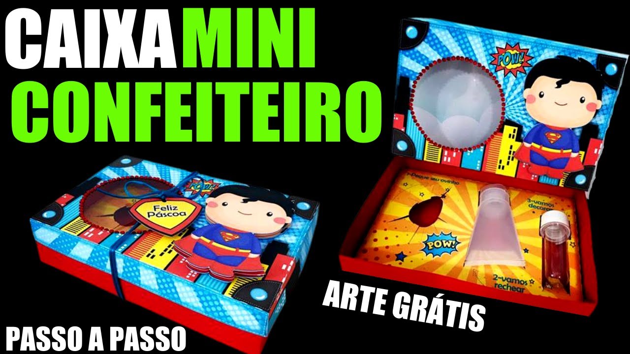COMO FAZER CAIXA MINI CONFEITEIRO