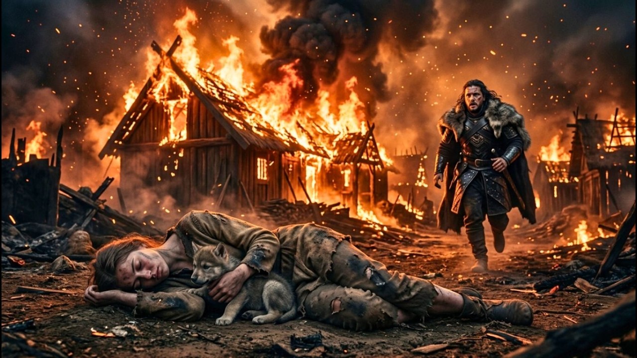 She Used Her Last Breath to Save a Wolf Pup From Fire — The Alpha King Found Her Collapsing