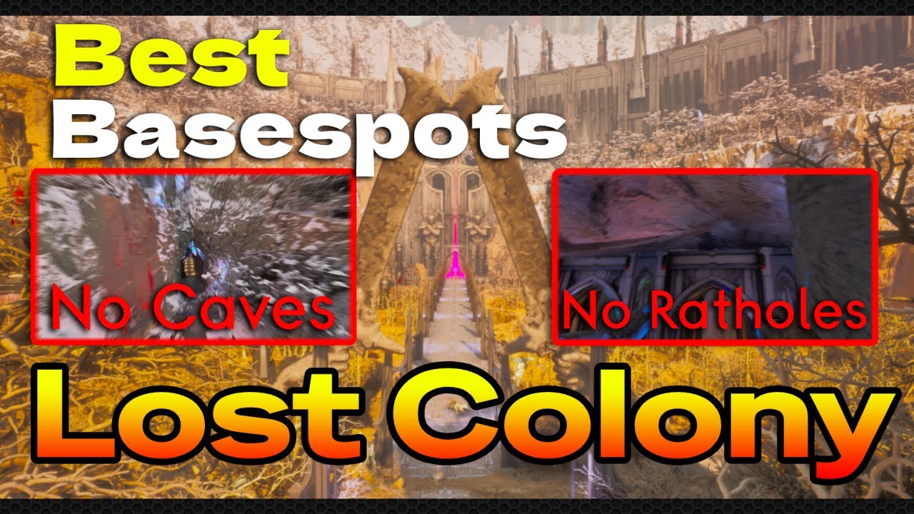 Best NORMAL PVP basespots Lost Colony - NO CAVES - NO RATHOLES