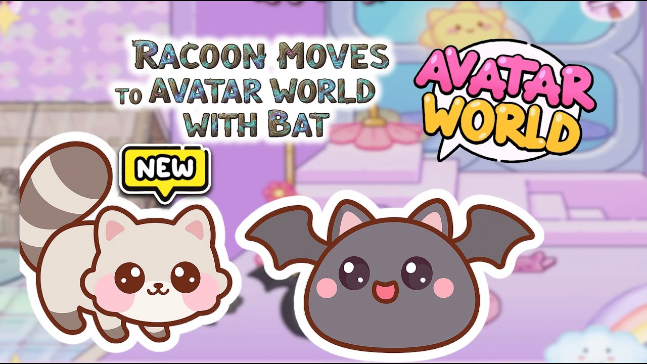 🌎✨ Raccoon Moves to Avatar World with Bat! | Cute Adventure in Avatar World Gameplay 🦝🦇