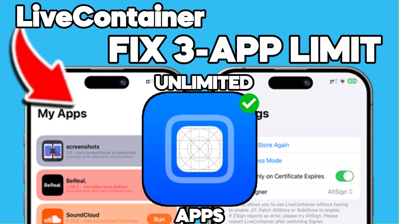 *NEW* How to BYPASS 3-App Limit: Unlimited Sideloading with LiveContainer