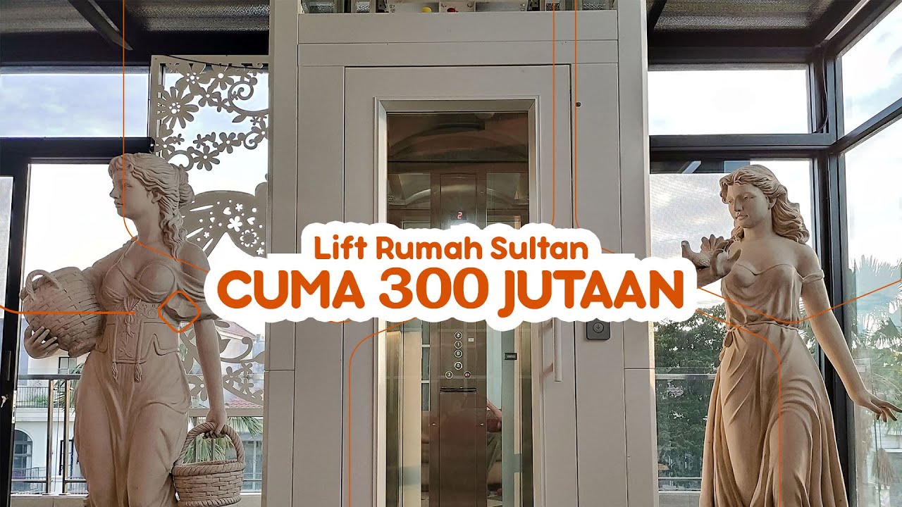 Homelift Luxury Design milik rumah sultan - lift rumah Indonesia - properti mewah