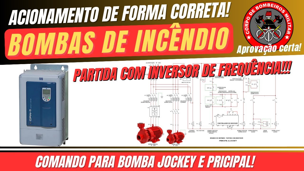 BOMBAS DE INCÊNDIO COM INVERSOR DE FREQUÊNCIA #AULA 10