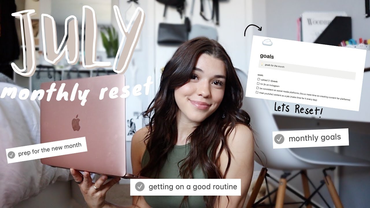 JULY MONTHLY RESET | goal setting, new habits, finances, planning for a new month & more!