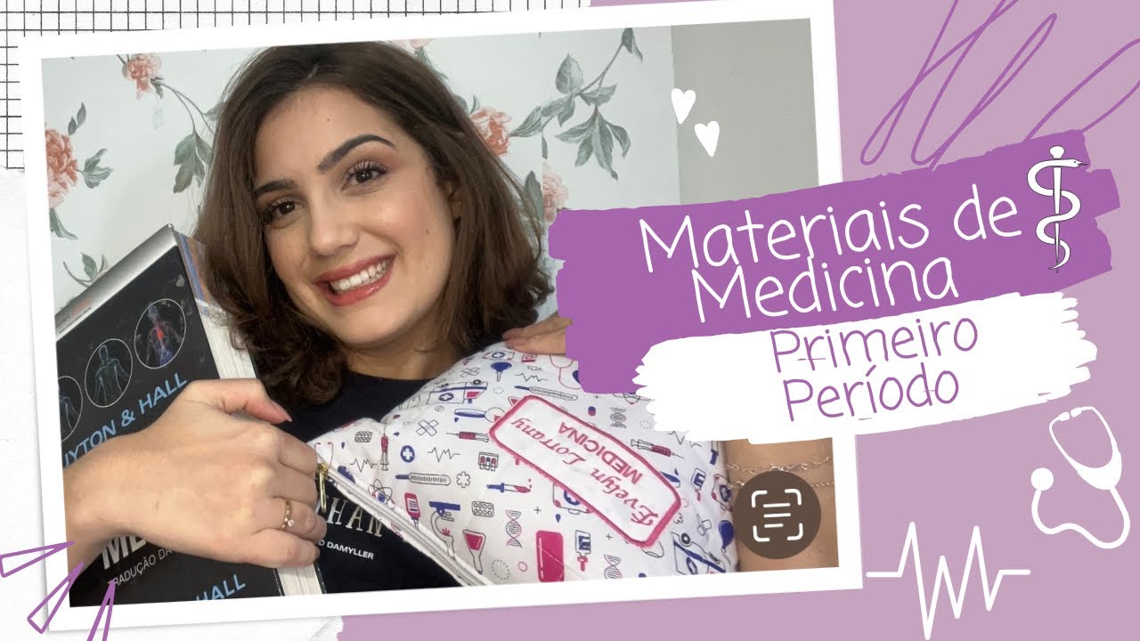MATERIAIS PARA O 1º PERÍODO DE MEDICINA + materiais escolares do semestre 😍❤️