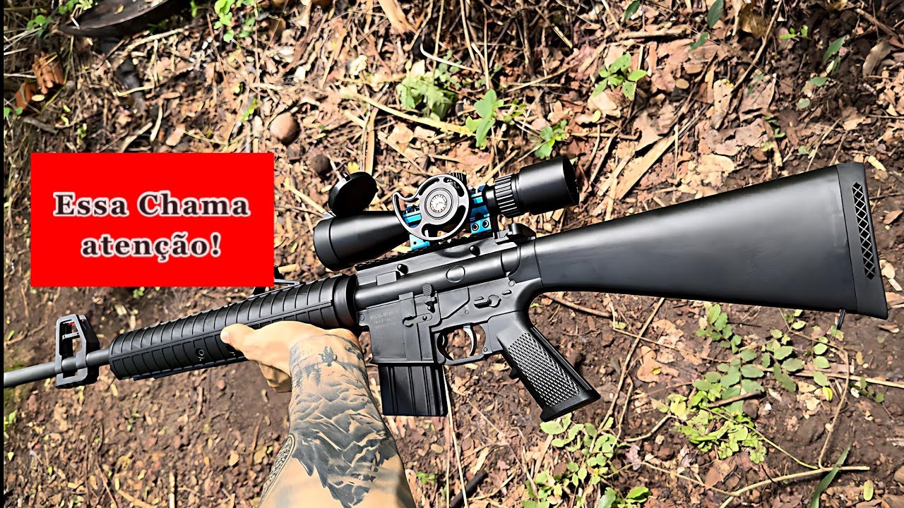Fusil de press&atilde;o - Rossi M16 R 5.5 mm