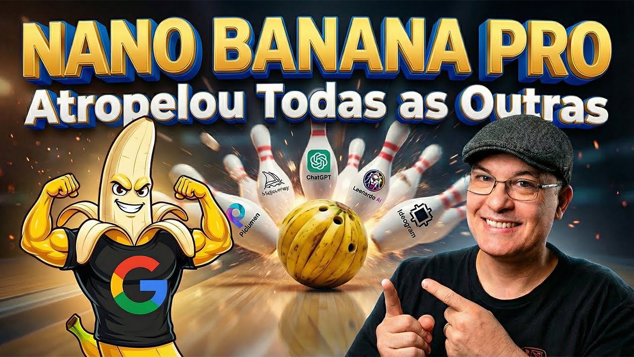 NANO BANANA PRO: A Nova IA de Imagens do Google &eacute; ABSURDA! (Gemini 3 Pro)