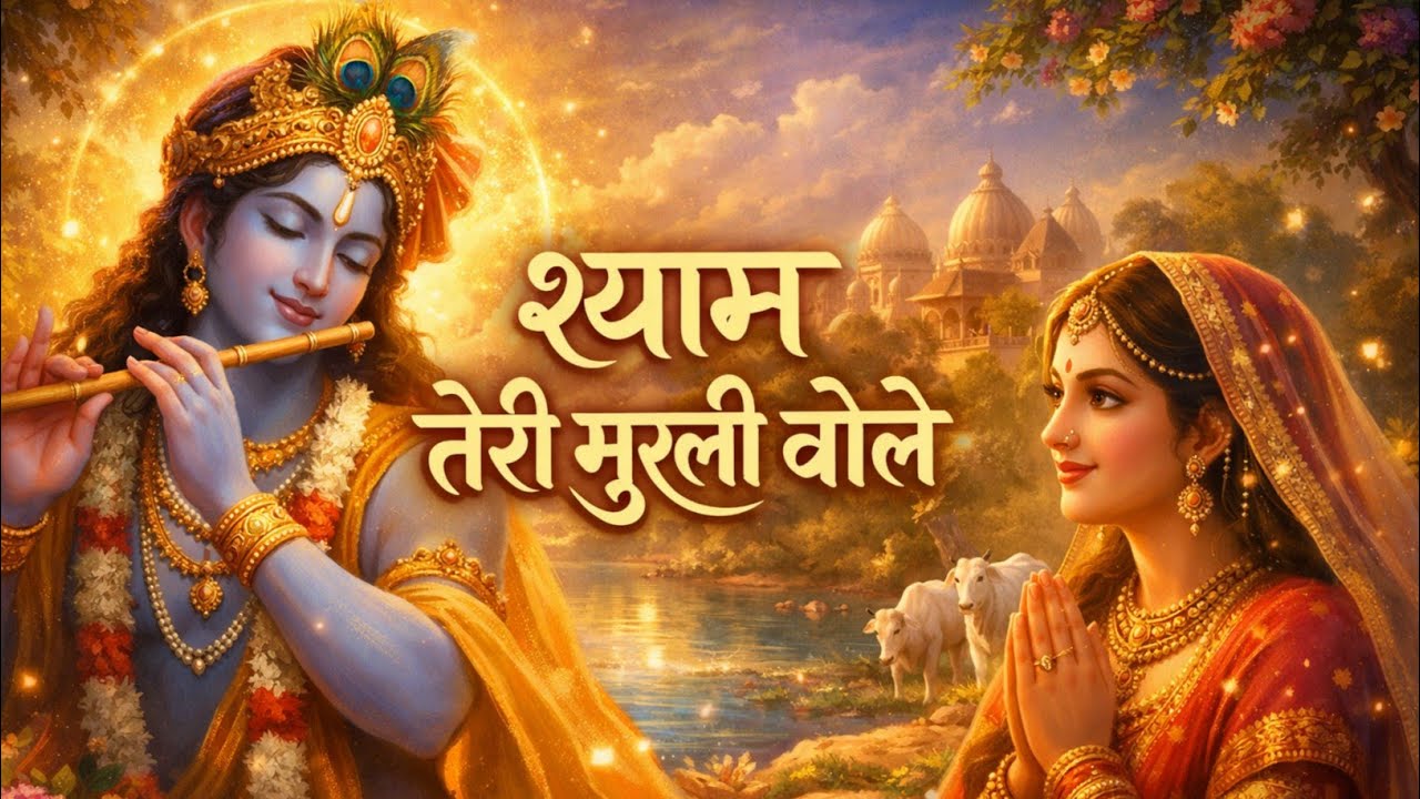 श्याम तेरी मुरली बोले | Krishna Bhajan | Radha Krishna Bhajan | Flute Bhajan
