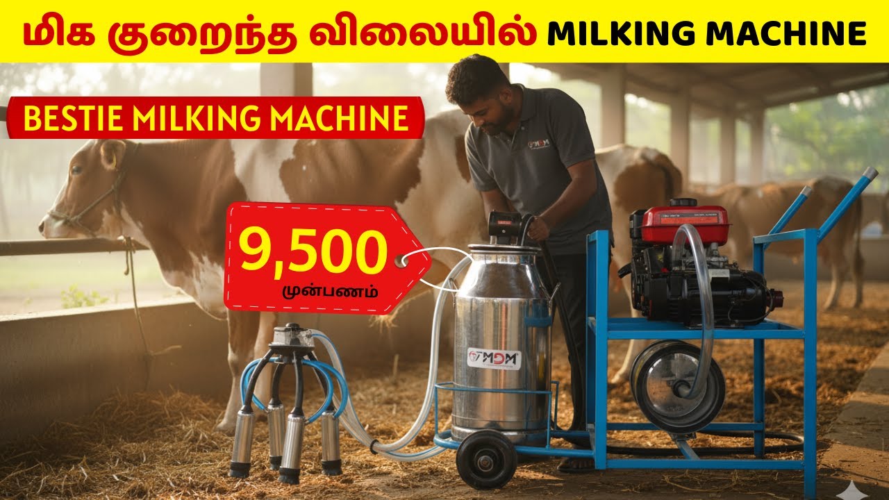 விவசாயிகளின் பெஸ்ட் ஃப்ரெண்ட் - Bestie Milking Machine 🤝#smartfarming #farming #farmmachinery