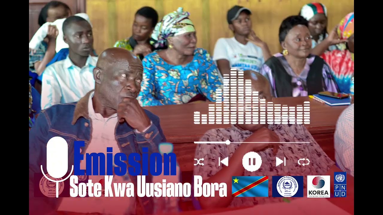 Engagements des membres des CDM pour une cohésion sociale à Minova,  émission sur Radio Bubandano