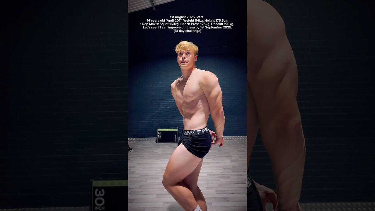 14 year old SBD challenge to improve on 1 rep max’s in 1 month.