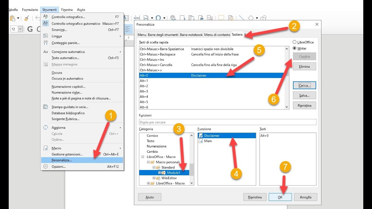 Come creare Macro con LibreOffice