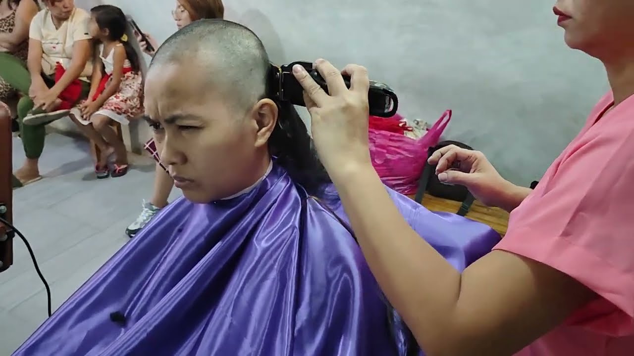 Buzzcut of Jen By Vangie the lady barber