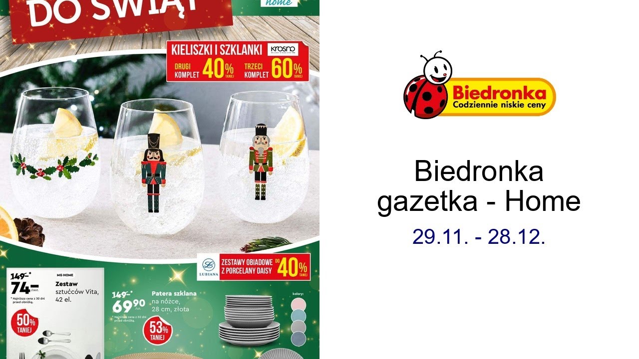 Biedronka gazetka - Home 29.11. - 28.12.