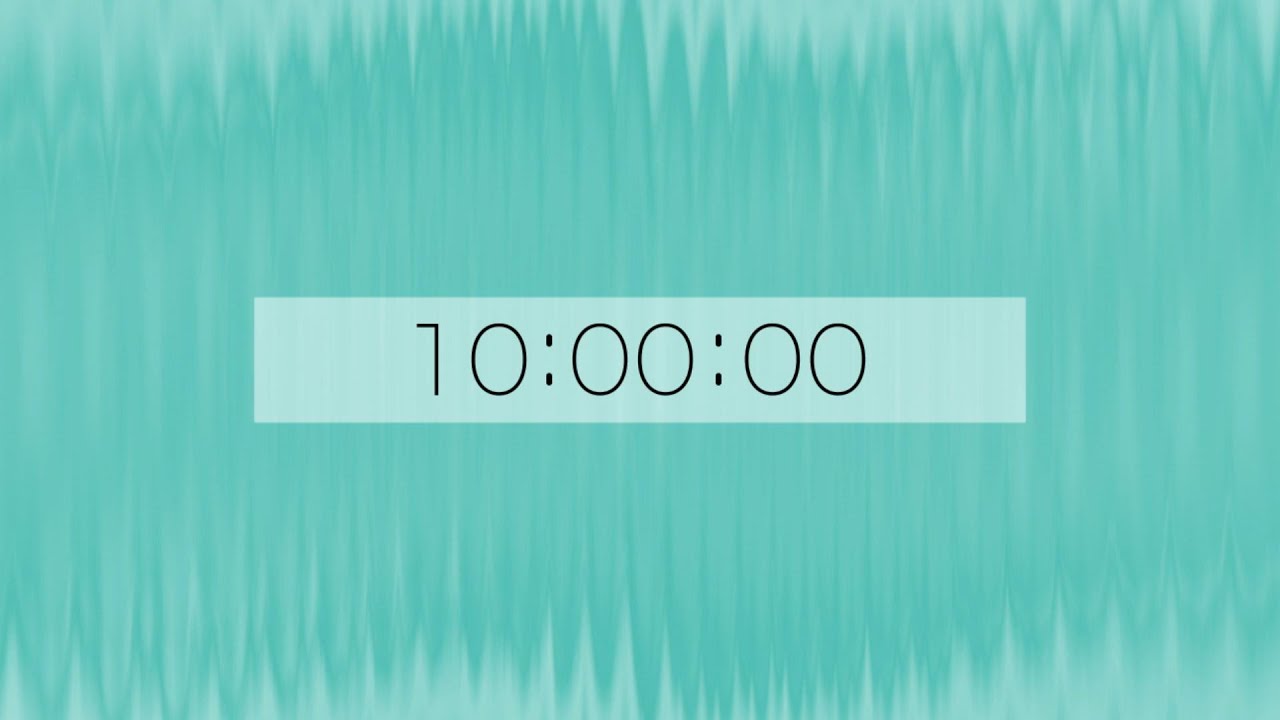 10 minute SILENT countdown timer