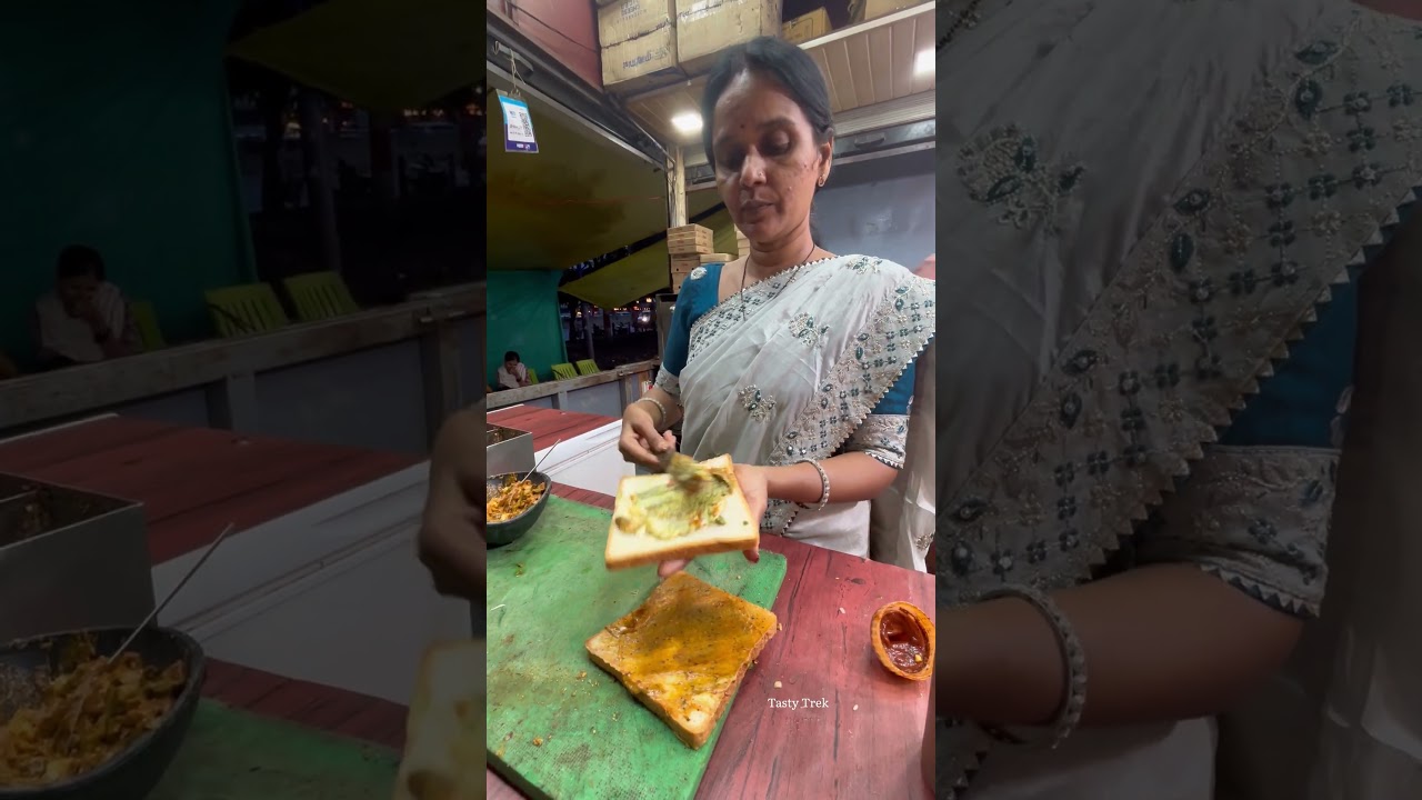 Have you ever eaten Kadai Gravy Sandwich?? 😳 #shorts #creatingforindia #streetfood
