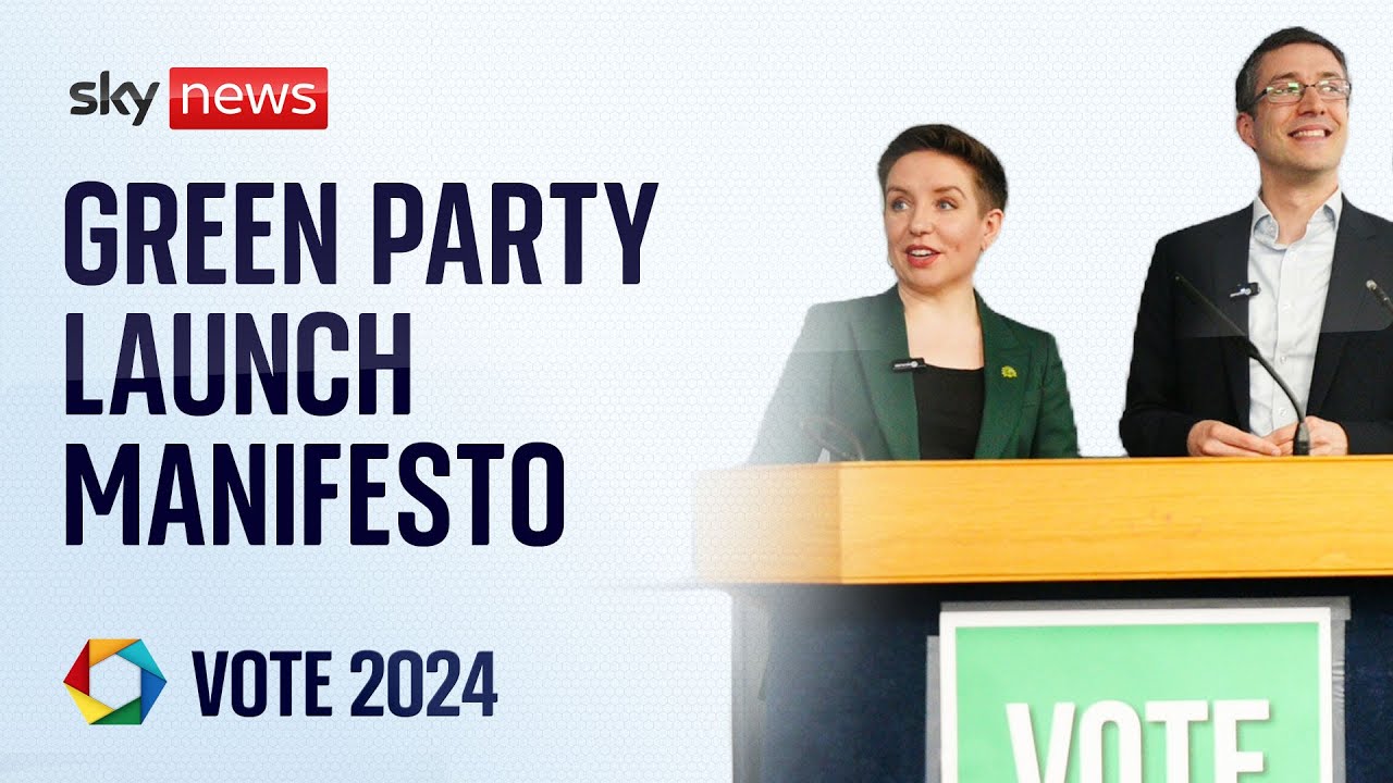 Green Party launch election manifesto