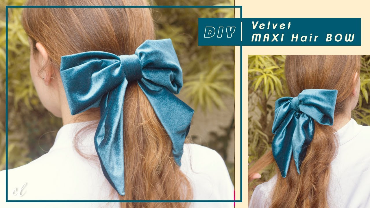 DIY Velvet Hair Bow - Moño en Terciopelo #tutorial | Carolina Llano