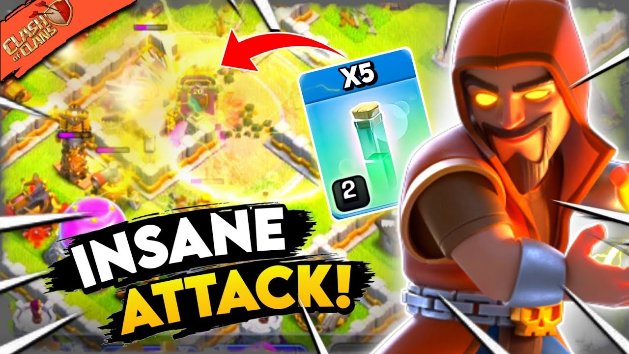 Super Wizard + Invisibility Spell Attack TH11 | Th11 Blizzard Dragon Attack Strategy - Coc