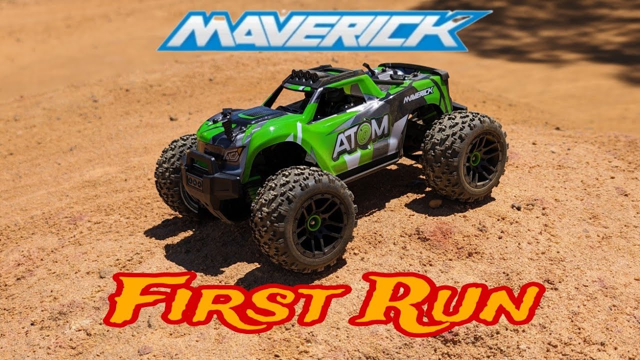 Maverick RC Atom 1/18th 4wd ... First run and speed test .... #hpiracing #hpi