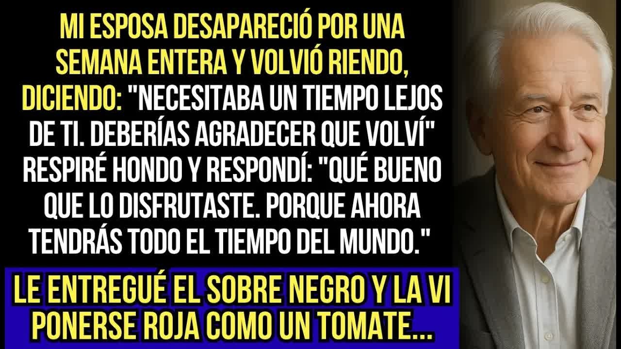 Mi Esposa Desapareció Por Una Semana Y Volvió Como Si Nada Hubiera Pasado — Pero Ella No Sabía...