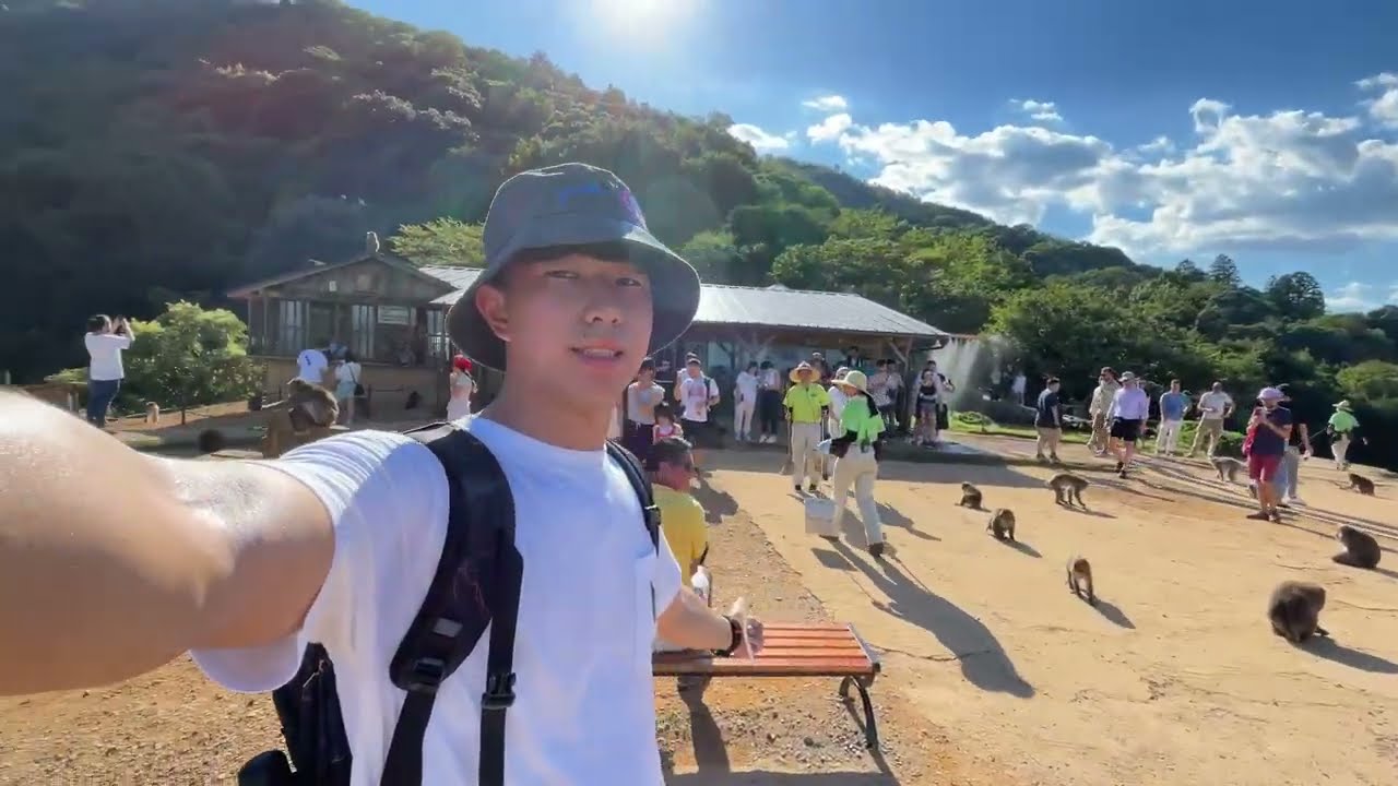『2023和朋朋去旅行』｜第四天行程｜🇯🇵日本大阪京都Vlog｜必體驗行程嵯峨小火車＆保津川遊船｜嵐山猴子公園近距離和猴子互動｜竹林小徑巧遇抬轎儀式｜京都車站水舞秀＆京都塔超美夜景